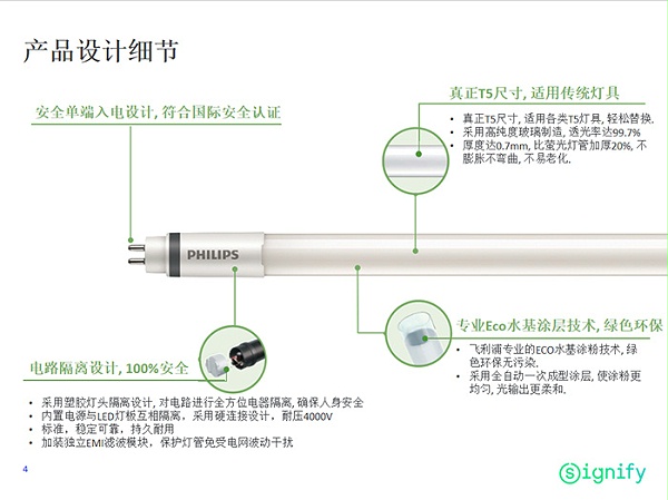 飞利浦恒亮led t5灯管